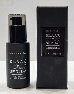 Suero de leche de cabra Beekman 1802 Blaak - Botella de 1,1 oz - Proteína de calostro de ceramidas Foto 1 de 2