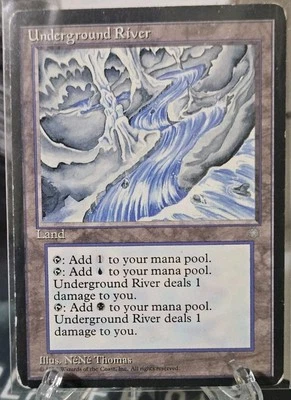 MTG Underground River Ice Age MP Rare Magic the Gathering - Image 1 of 4