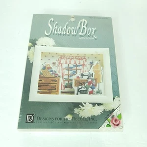 Designs for Needle Cross Stitch Kit Sewing Nook 7506 Shadow Box 6 x 8" tailor - Picture 1 of 4