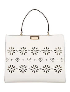 NEW KATE SPADE New York Faye Drive Etta Tote Bag Medium White Floral Eyelet - Picture 1 of 17
