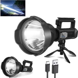 Rechargeable Spotlight, 3,000,000L High Lumens Led Spot Lights Outdoor Handhe... - Picture 1 of 6