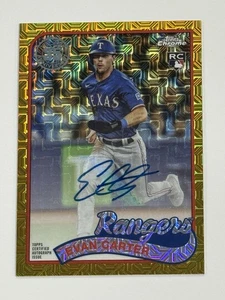 Evan Carter 2024 Topps Chrome Rookie Auto Gold Mega Silver Pack /50 RC #T89C-21 - Picture 1 of 7