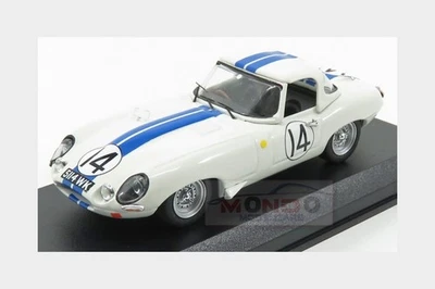 1:43 BEST Jaguar E-Type #14 24H Le Mans 1963 Hansgen Pabst White Blue BE9775 MMC - Image 1 of 2
