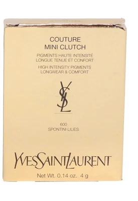 YVES 圣劳伦特咖啡迷你夹 #600 SPONTINILIES 0.14 盎司 — 第 1/3 张图片