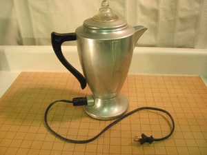 Vintage Sears Roebuck & Co Kenmore 302.6728 Aluminum Electric Coffee Percolator - Picture 1 of 12