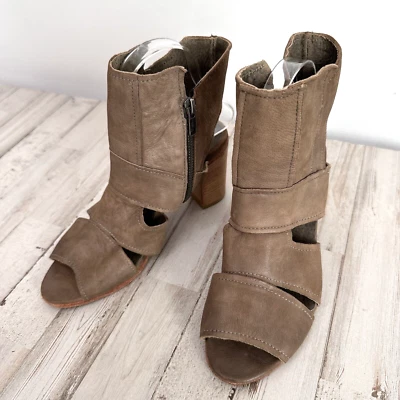 Free People Effie Botines Botas 38 7.5 Cremallera Recortada Moda Verano Fiesta Piedra Foto 1 de 4