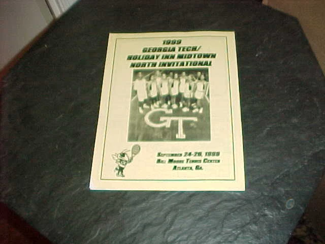 1999 Georgia Tech Holiday Inn Midtown North Invitational Women's Tennis Program  - Image 1 of 1