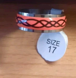 neuer Stainless Steel Ring rosa "Art Unendlichzeichen", Gr. 17 - Bild 1 von 1