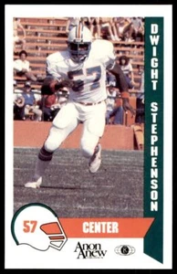 1986 Anon Anew #1 Dwight Stephenson HOF RARE TALLBOY Miami Dolphins Police Card - Picture 1 of 3