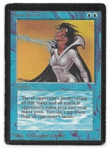 MTG magic cards 1x Drain Power Beta Heavy Play, English - Picture 1 of 2
