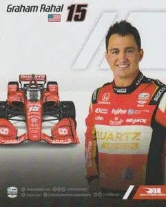 Aceite de motor de cuarzo Graham Rahal 2022 Honda Dallara Indy Car Hero Card - Imagen 1 de 2
