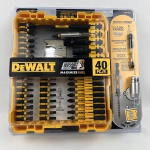 DEWALT #DWA2T40IR 40 PCS. IMPACT READY SCREWDRIVER BIT SET BRAND NEW SEALED PACK - Picture 1 of 4