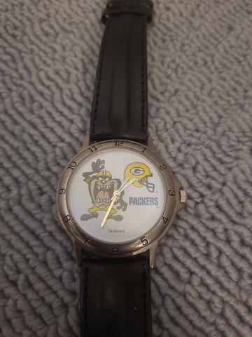 Vintage Green Bay Packers Taz NFL Valdawn Watch (Needs battery) Cover