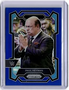 Paul Heyman 2024 Panini Prizm WWE Blue Prizm #121 WWE Smackdown #178/199 - Picture 1 of 2