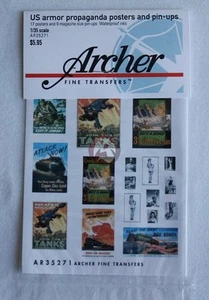 Archer Fine Transfers 1/35 US Armor Propaganda Posters and Pin-ups AR35271 - Picture 1 of 1