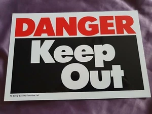 GEFAHR Keep Out Schild Sicherheitsschild Kunststoff Sicherheitsschilder Warnschild Warnungen - Bild 1 von 2