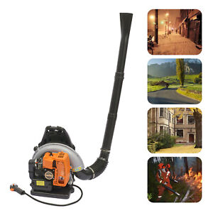 65Cc 2 Stroke Commercial Gas Powered Leaf Blower Grass Blower Gasoline Backpack