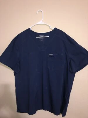 Camisetas exfoliantes Cherokee XL azul marino para hombre Foto 1 de 4