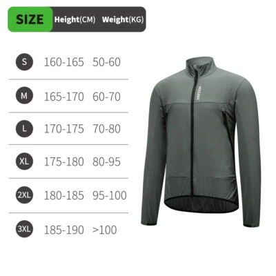 WOSAWE Unisex Cycling Wind Coat Water-repellent Wear Resistant Windproof Jacket - Image 1 of 4