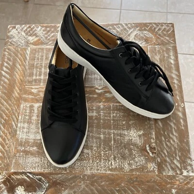 Zapato Sandro Moscoloni M180 para Hombres 11D Cuero Negro Parte Superior Baja Zapatilla con Cordones Brasil Foto 1 de 4