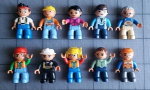Duplo Lot Of (10) Figure People Pieces Minifigures Mixed Men Women - Picture 1 of 2