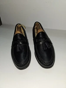 Allen Edmonds Maxfield Black Tassel Loafer Dress Shoes - Picture 1 of 5
