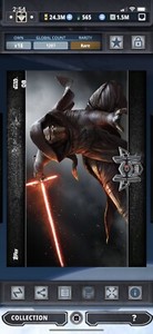 Topps Star Wars Digital Card Trader Black TFA - FO Widescreen Kylo Ren Award