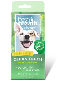 Tropiclean Clean Teeth Fresh Breath Gel ~ No Brushing! ~ Dogs & Cats! 118Ml - Picture 1 of 3