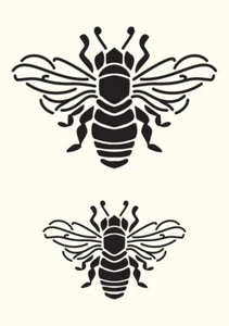 Bees Stencils Painting Furniture Wall Wood Journaling Reusable Crafts Art AN16 - Picture 1 of 15