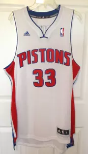 Adidas Autogramm Jonas Jerebko Dr D #33 Detroit Pistons Trikot Gr. Medium +2 - Bild 1 von 8
