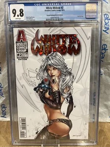 White Widow #2 CGC 9.8 (2019, Absolute) 2nd Printing, Red Foil Logo Edition - Picture 1 of 3