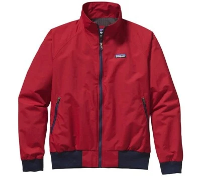 Patagonia Baggies Men's Bomber Jacket Full Zip Harrington Classic Red Size Small - Image 1 of 4