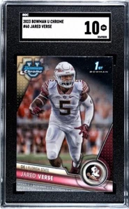 2023 Bowman Chrome U #60 Jared Verse SGC 10 GEM MINT RC FSU Seminoles  - Picture 1 of 1