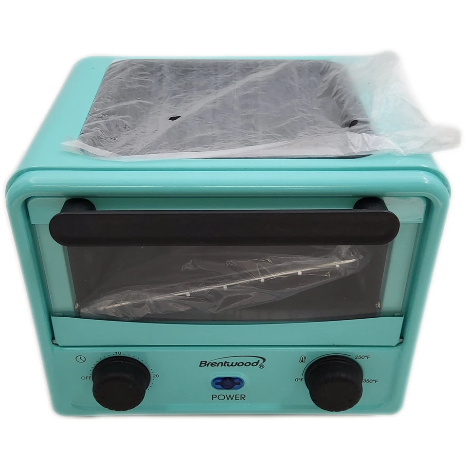 Brentwood 500-W Stainless Steel Mini Toaster Oven (Blue) Foto 1 de 4