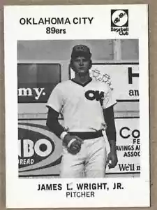 Tarjeta de James Jim Wright de Oklahoma City 89ers 1978 - número de montaje - envío gratuito - Imagen 1 de 2