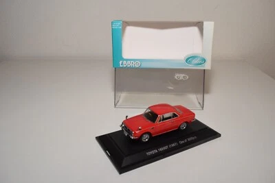 A39 1:43 EBBRO 367 TOYOTA 1600GT 1600 GT 1967 ROSSO NUOVO CON SCATOLA - Immagine 1 di 4