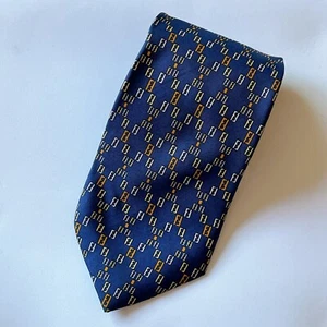 gebrauchte FENDI Fendizuka Muster Krawatte Seide 100% blau - Bild 1 von 12