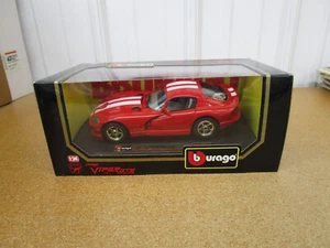 1997 Dodge Viper GTS Coupe 1/24 Burago diecast exotic car red nice box - Picture 1 of 5