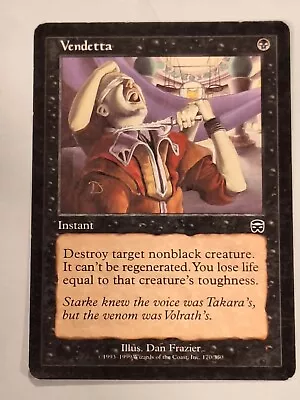 Vendetta - Mercadian Masques Magic the Gathering MTG Nice! - Image 1 of 3