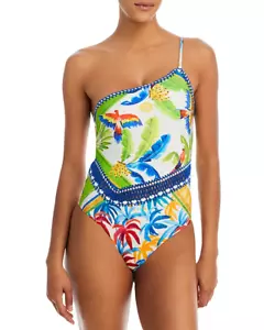 Traje de baño Farm Rio Bahia bufandas mixtas de una pieza talla mediana NUEVO - Imagen 1 de 4