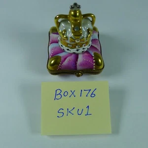 Limoges King's Crown Francia, #49. Aprox. 5 x 5 cm y 6 cm de altura - Imagen 1 de 6