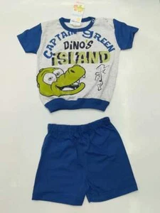 Schlafanzug Sommer Neu Geboren 12 - 18 - 24 - 36 Mesi Fantasie Coccodrillo - Picture 1 of 20