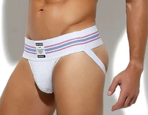 NEW Arjen Kroos Men's Sexy Jockstrap Underwear Athletic Supporter WHITE Sz XL - Picture 1 of 7