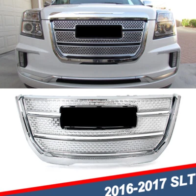 Chrome Front Bumper Grille Assembly Fit For 2016-2017 GMC Terrain Denali Style Foto 1 de 4