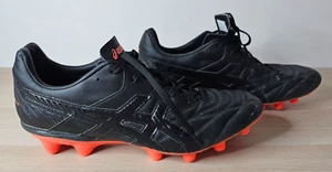 ASICS Lethal Flash IT Boots US 14 EUR 49 Mens Football Rugby Black Orange - Picture 1 of 13