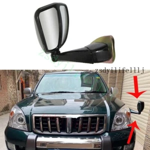 1x For Toyota Prado LC120 2003-2009 Left LH Front Hood Cover Side Black Mirror - Picture 1 of 1