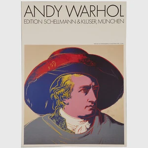 Andy Warhol Rare Original 1982 Print Goethe Large Scale Poster - Picture 1 of 6