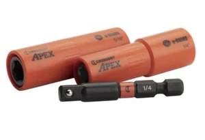 Crescent CAUGK2-31 U-Guard Covered Socket Set, 1/4 Inch Shock Proof electricion - Picture 1 of 3