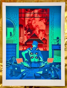 Rare art print Pyramid by Tim Doyle from Nakatomi 18x24 AP (artist print) - Picture 1 of 6