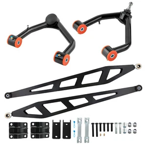 2-4" Lift Rear Traction Bars Front Upper Control Arm For 07-18 Sierra 1500 4WD - Picture 1 of 12